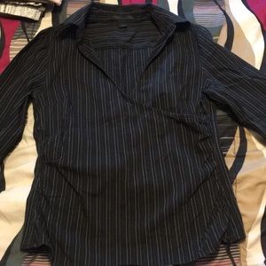 Express stripped blouse